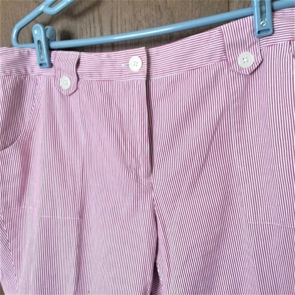 Michael Michael Kors Pants Crop 14 Red White Strip - Picture 3 of 5